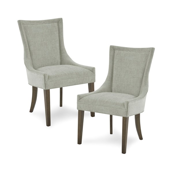 Madison Park Signature Ultra Upholstered Dining Side Chairs with wood legs (Set of 2) in Light Green Multi, Set of 2 MPS108-0296 - Image 4