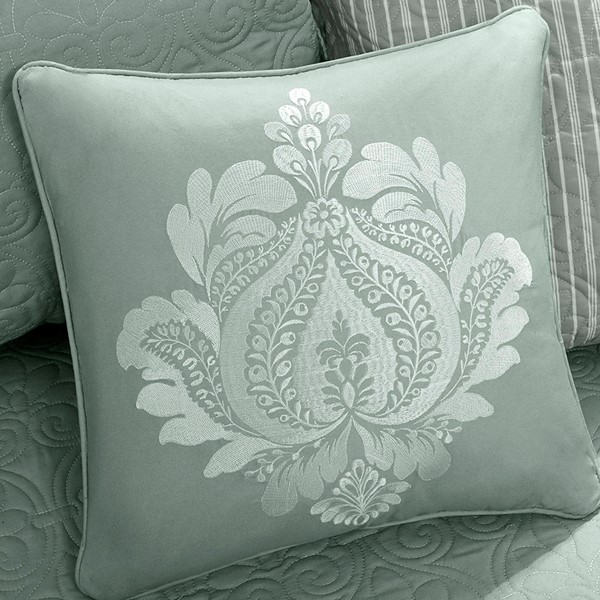 Madison Park Quebec 6 Piece Reversible Daybed Cover Set in Seafoam, Daybed MP13-3979 - Image 5