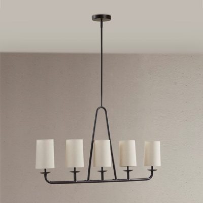 INK+IVY Serenitie 5-Light Linear Chandelier in Bronze, One Size II150-0149