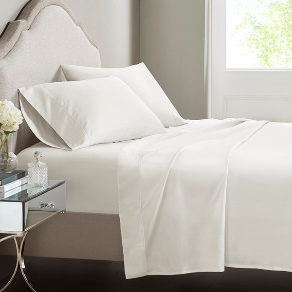 Croscill Luxury Egyptian 500TC Cotton Sheet Set in White, Queen CCS20-002 - Image 3