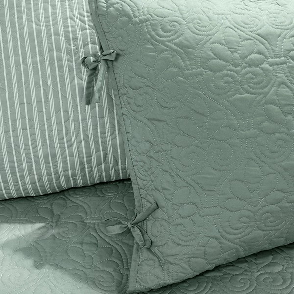 Madison Park Quebec 6 Piece Reversible Daybed Cover Set in Seafoam, Daybed MP13-3979 - Image 3