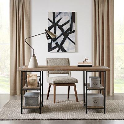 Madison Park Cirque Desk in Grey, One Size FPF17-0188