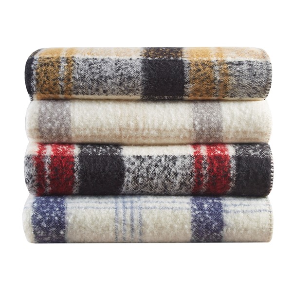 Woolrich Bloomington Faux Mohair to Sherpa Throw in Blue, 50x60" WR50-3968 - Image 4