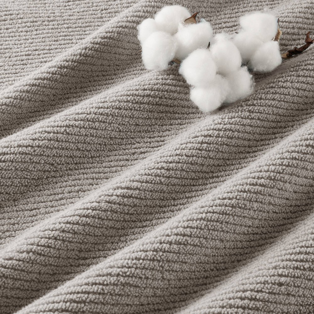 Madison Park Diagonal Ribbed in Grey, 6-Piece MP73-8854 - Image 4