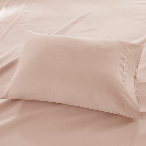 Madison Park Luxurious Brushed Microfiber Deep Pocket Sheet Set in Blush, Queen MP20-4391 - Image 3