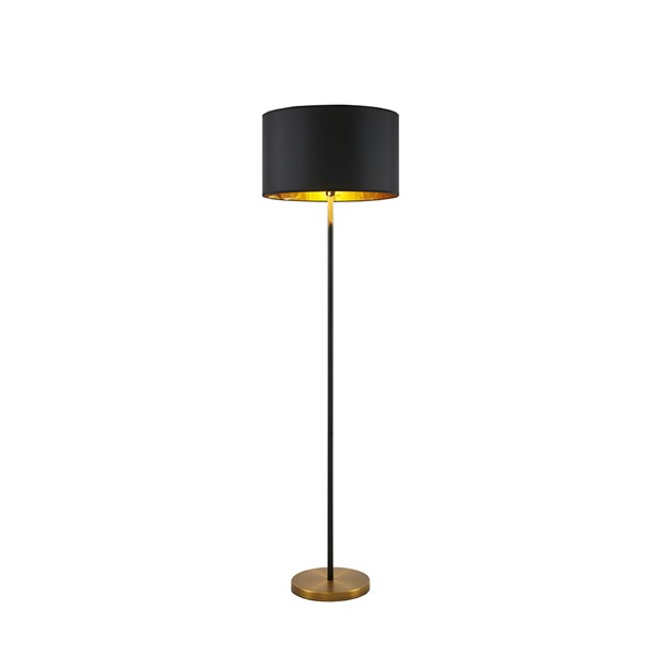INK+IVY Hunts Metal Floor Lamp in Gold/Black, One Size MT154-0036 - Image 6
