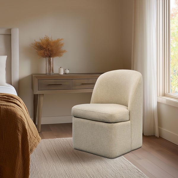 INK+IVY Lyra Dining Chair with castors in Taupe, One Size II108-0611 - Image 5