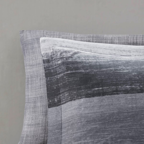 Madison Park Essentials Saben Comforter Set with Cotton Bed Sheets in Black, Full MPE10-1197 - Image 2