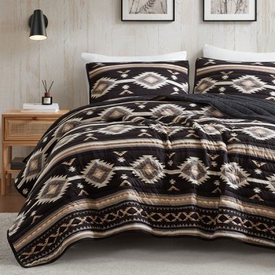 Woolrich Taos Bedding Collection in Black, King/Cal King WR14-4031