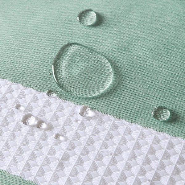 Madison Park Spa Waffle Shower Curtain with 3M Treatment in Aqua, 72x72" MP70-1485 - Image 6