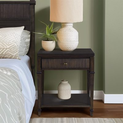 Martha Stewart Kenna Nightstand in Dark Coffee, One Size MT136-1207