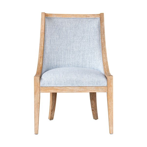 Martha Stewart Elmcrest Upholstered Dining Chair with Nailhead Trim in Light Blue, One Size MT108-1216 - Image 3