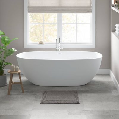 Madison Park Signature Splendor 100% Cotton Tufted 3000 GSM Reversible Bath Rug in Charcoal, 20x30" MPS72-569