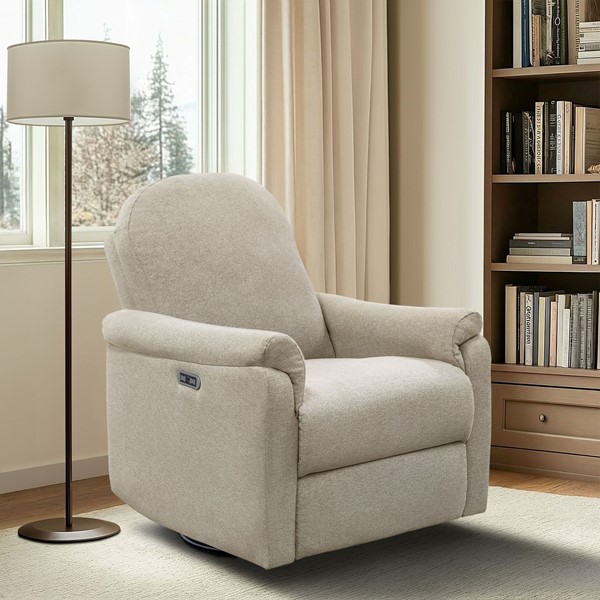 Madison Park Elio 3 in1 Power Recliner in Beige, One Size MP103-1295 - Image 4
