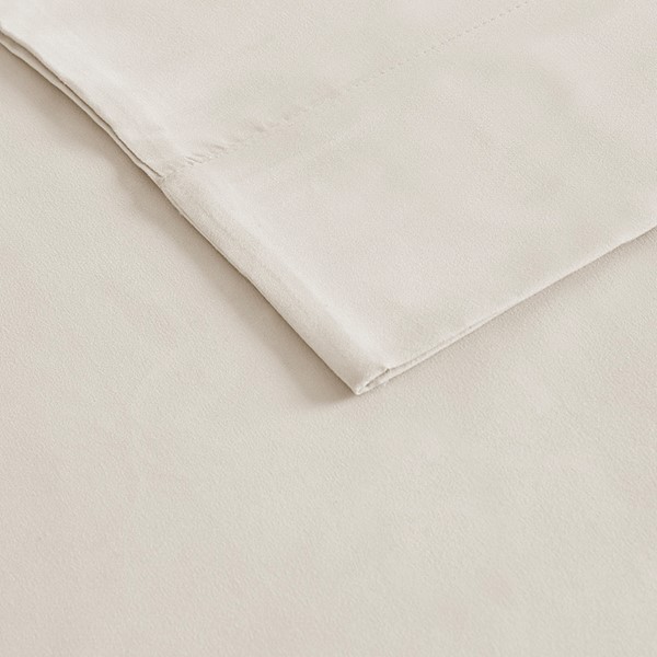 Madison Park Luxurious Brushed Microfiber Deep Pocket Sheet Set in Ivory, Queen MP20-1182 - Image 2