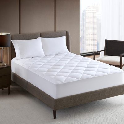 Bed Guardian Luxury Mattress Pad in White, King NH16-0060