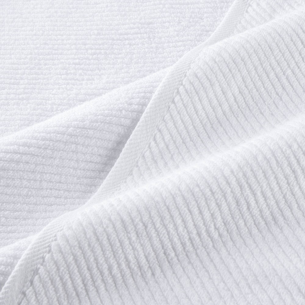 Madison Park Diagonal Ribbed in White, 4-Piece MP73-8858 - Image 5