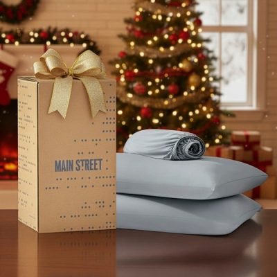 Main Street Sublime Serenity Luxury Sheet Set in Gray, Twin OLX10-0022