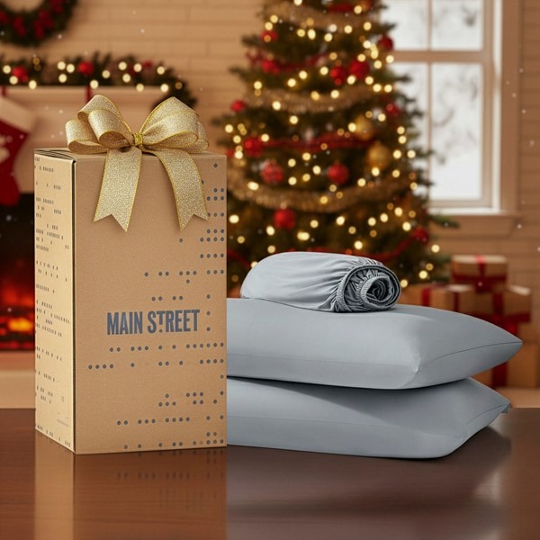 Main Street Sublime Serenity Luxury Sheet Set in Gray, Twin OLX10-0022