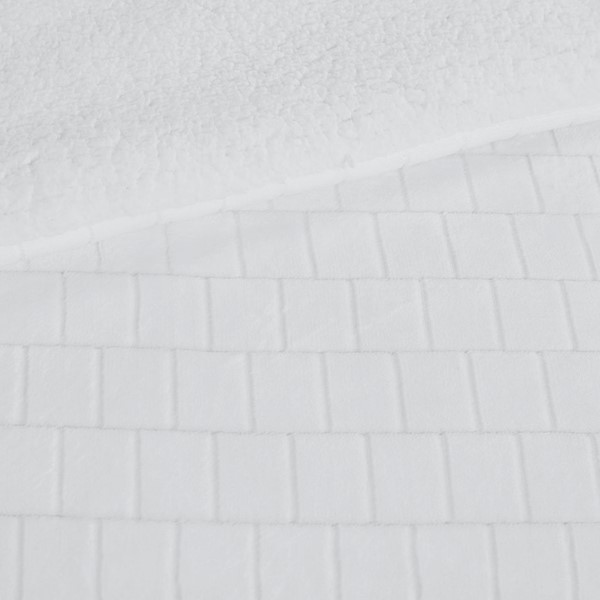 True North by Sleep Philosophy Laurie Plush to Sherpa Comforter Set in Ivory, King/Cal King TN10-0476 - Image 3