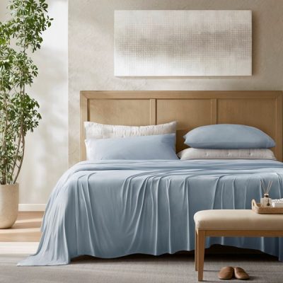 Harbor House Cooling Stretch Jersey Sheet Set in Blue, Queen HHD20-1903