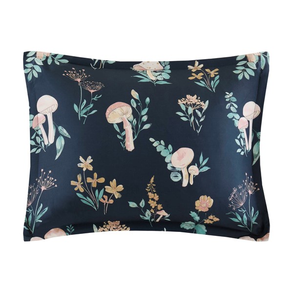 Intelligent Design Gwen Mushroom Garden Comforter Set in Navy, Twin/Twin XL ID10-2493 - Image 7