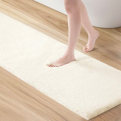 Madison Park Signature Marshmallow Bath Rug Collection in Cream, 24x40" MPS72-167