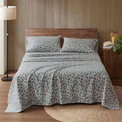 Woolrich Cotton Flannel Sheet Set in Pine Branches, Queen WR20-4088