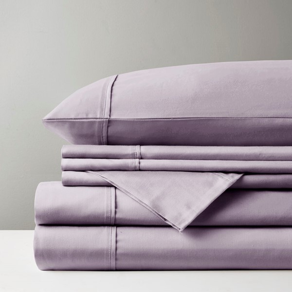 Madison Park 800 Thread Count Cotton Blend Sateen Sheet Set in Purple, Split King MP20-7156 - Image 3