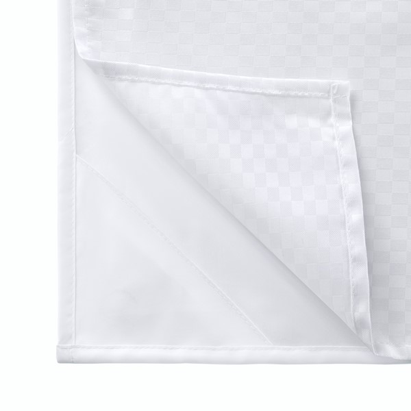 Nomad Home Plain Weave Essential Shower Curtain - Pindot in White, 71"x74"+70"x54" NH70-0160 - Image 3