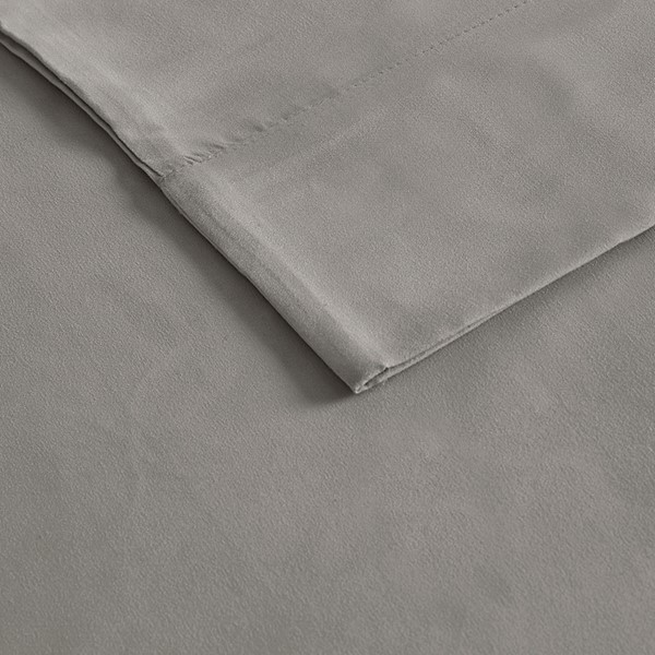 Madison Park Luxurious Brushed Microfiber Deep Pocket Sheet Set in Grey, Full MP20-2384 - Image 2
