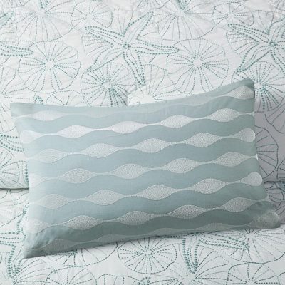 Harbor House Blue Maya Bay Oblong Pillow in Blue, 12x20" HH30-1230A