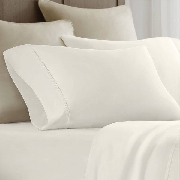 Harbor House 100% Egyptian Cotton Sateen Pillowcase Set in Off-White, Standard Sham HHD21-1941 - Image 5