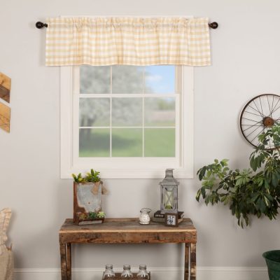 Annie Buffalo Tan Check Valance 16x72