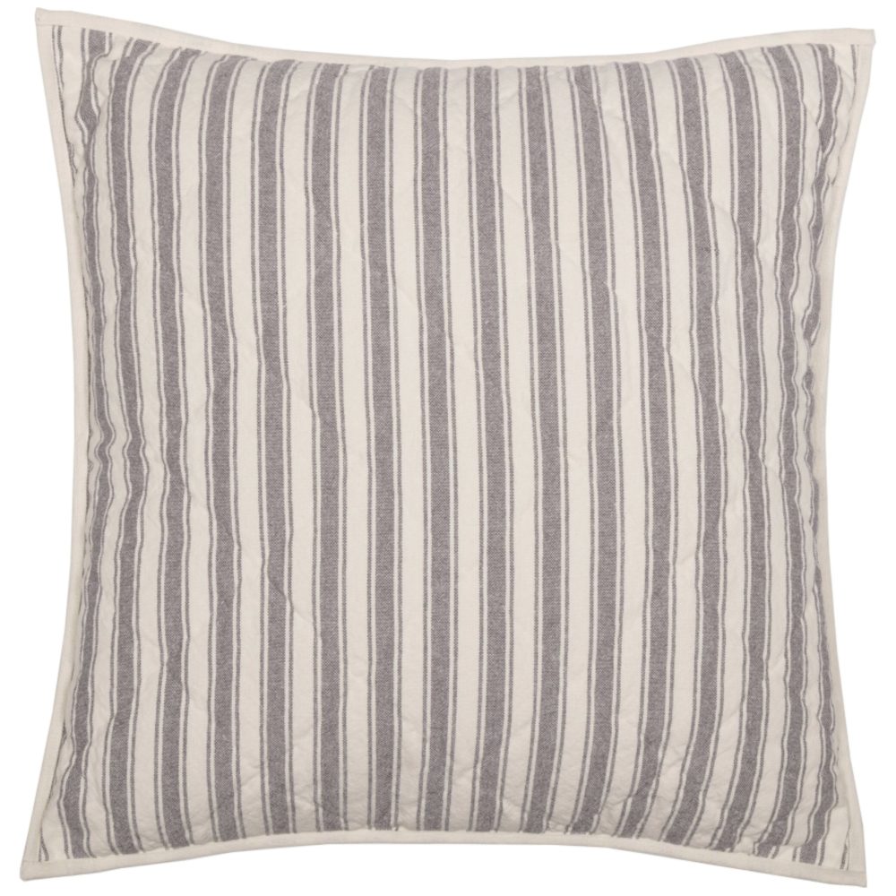 Market Place Gray Quilted Euro Sham 26Lx26W - Image 2