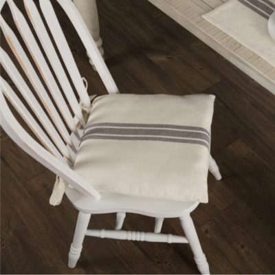 Market Place Gray Chair Pad 16Lx16W