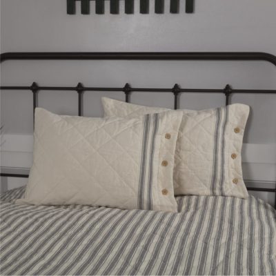 Market Place Gray Standard Sham 27Lx21W