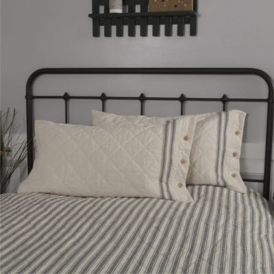 Market Place Gray King Sham 37Lx21W