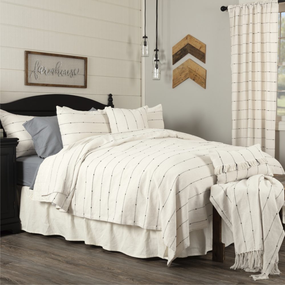 Farmcloth Stripe Queen Coverlet 94Lx94W