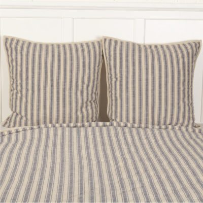 Market Place Blue Quilted Euro Sham 26Lx26W