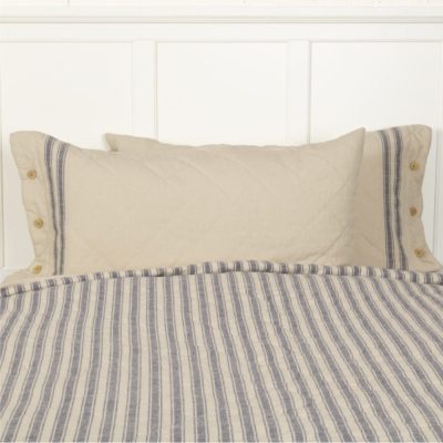 Market Place Blue King Sham 37Lx21W