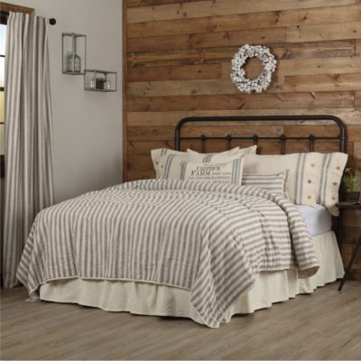 Market Place Gray California King Quilt 103Lx103W