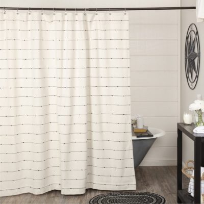 Farmcloth Stripe Shower Curtain 72Lx72W