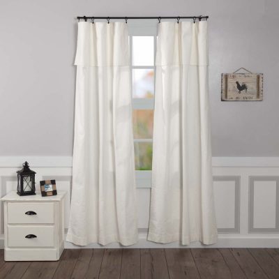 Silo Hill Panel with Attached Valance Set of 2 96Lx50W