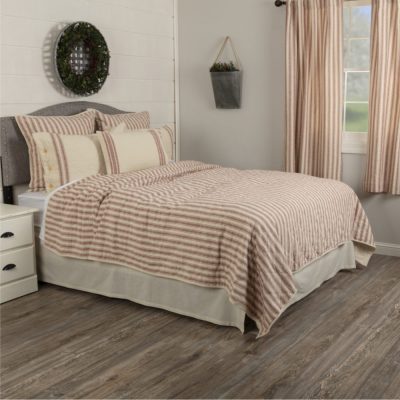 Market Place Red California King Quilt 103Lx103W