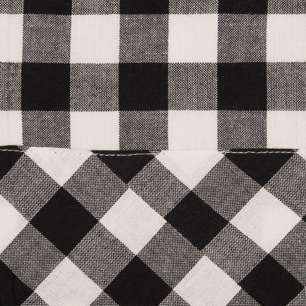 Vintage Check Black Valance 16Lx72W - Image 3