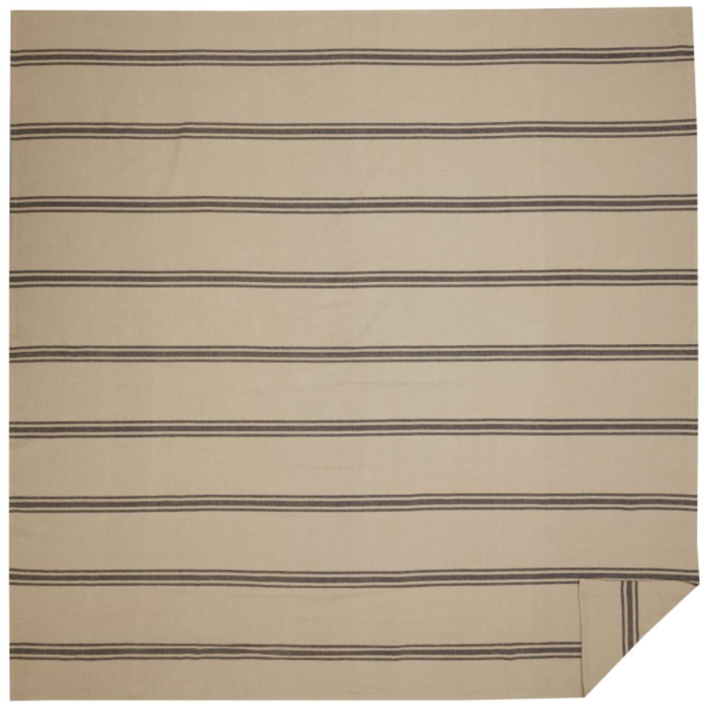 Mill House Stripe Black Twin Coverlet 90Lx70W - Image 2