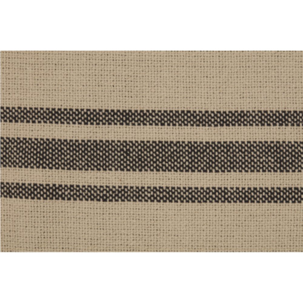 Mill House Stripe Black Short Panel Set of 2 63Lx36W - Image 3