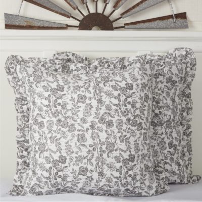 Gray Gables Fabric Euro Sham 26Lx26W
