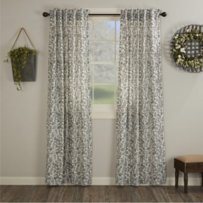 Gray Gables Floral Panel Set of 2 96Lx40W